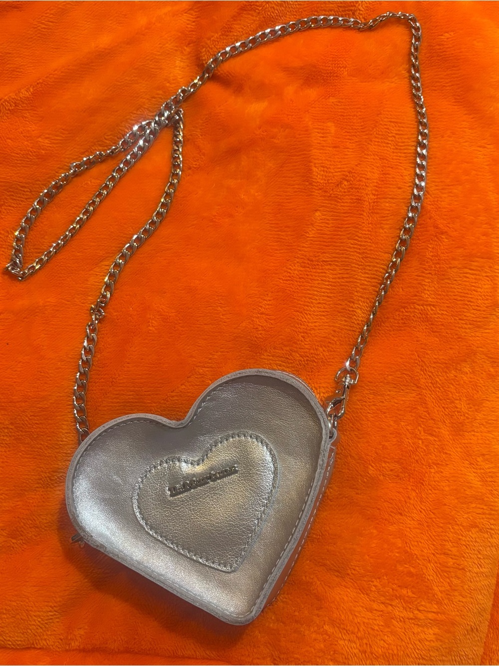 Dr. Martens Silver Heart Crossbody with Chain Strap